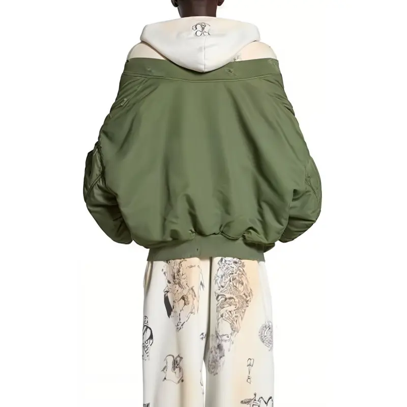 Balenciaga Zip Up Bomber Jacket-2