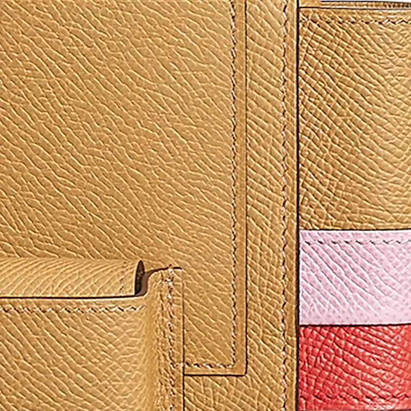 HERMES Hermèsway Epsom Calfskin Shoulder Bag Crossbody Bag Cell Phone Pouch Women's Cookie/Camellia Purple/Orange Red-2