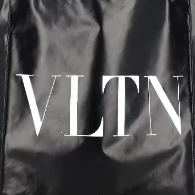 Valentino Leather Tote Bag, Shopping Bag, Handbag, Shoulder Bag Men's Black-4
