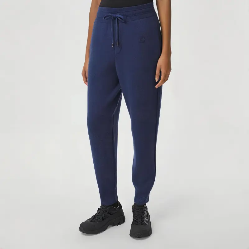 Burberry Knitted Sweatpants Women's Ink Blue-3