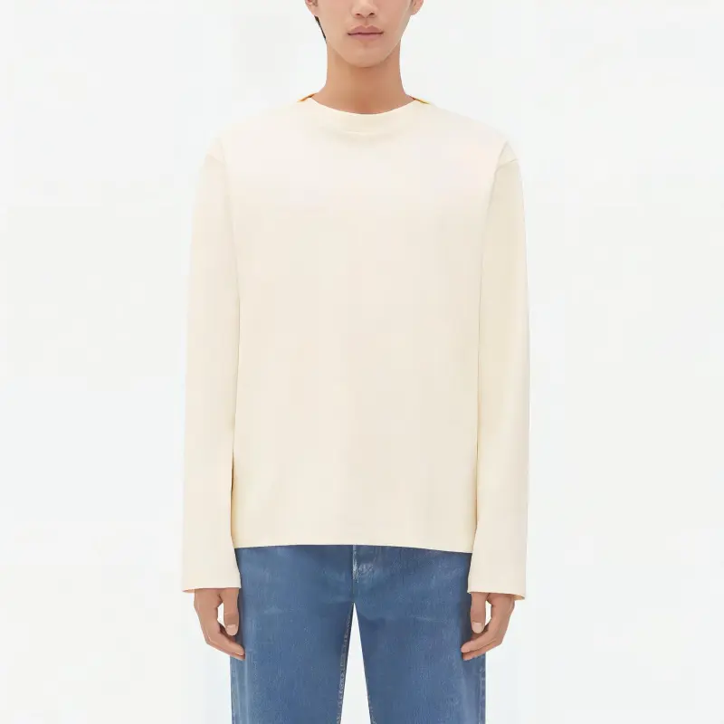 Bottega Veneta Fluid Jersey T Shirt T Shirt Men's Ivory White-2