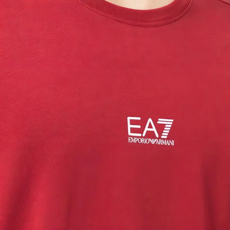 EMPORIO ARMANI EA7 FW21 T Shirt Men's Burgundy-4