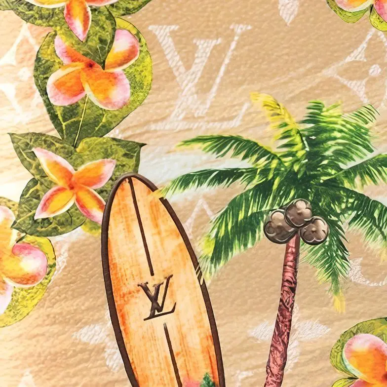 LOUIS VUITTON Passport Cover Monogram Surfin' Sand-3