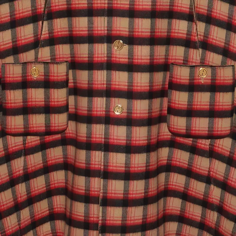 GUCCI Reversible GG-print Cape Coat-2