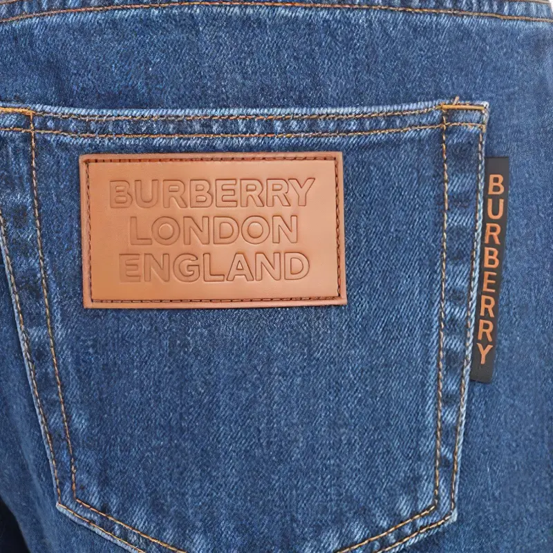 Burberry Casual Pants Men's Blue-4