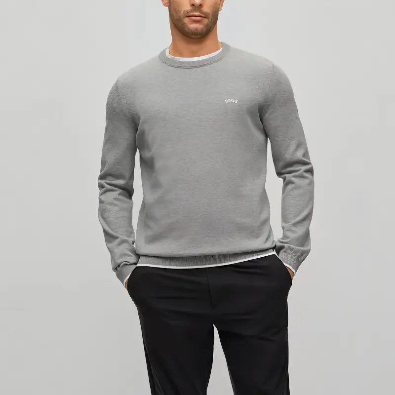 HUGO BOSS SS23 Sweater Men's Gray-3