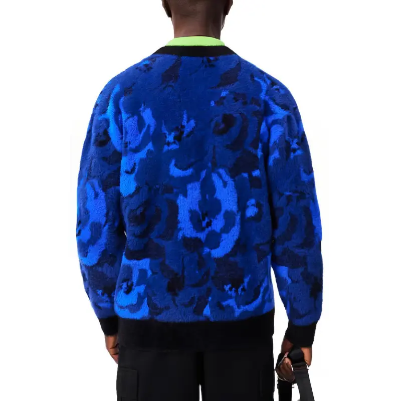 LACOSTE Floral intarsia Cardigan-4