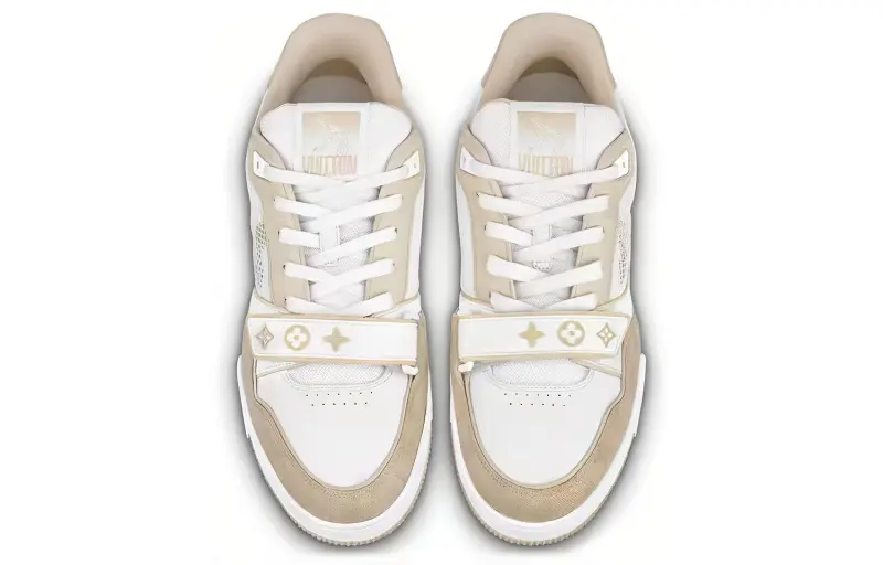 LOUIS VUITTON Lv Trainer 'White Beige Velcro'-2