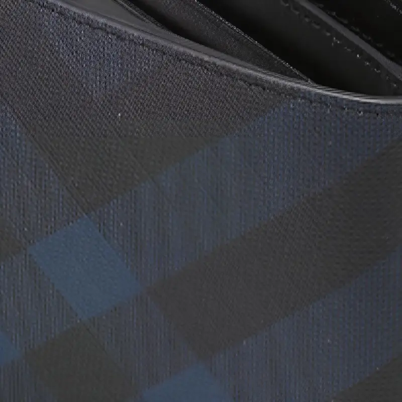 Burberry PVC Polyvinyl Chloride Wallet Men's Dark Blue-1