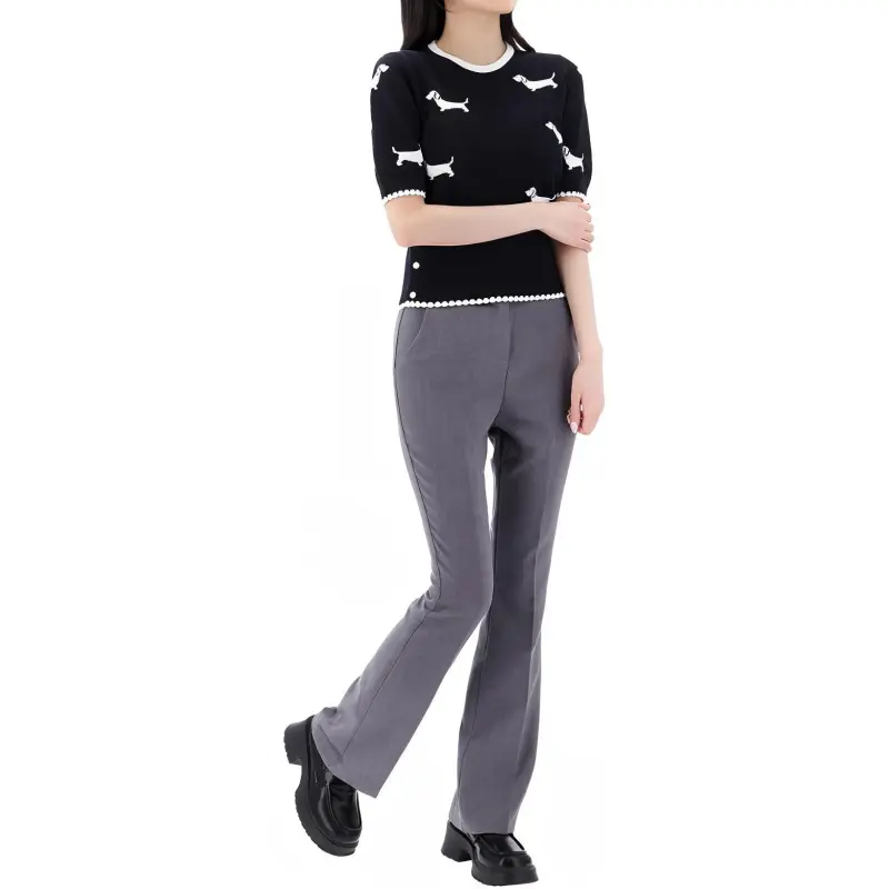 THOM BROWNE Hector Icon Knit Crewneck Top-3