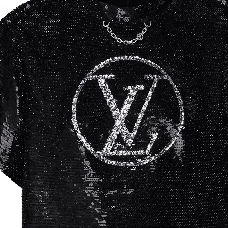 LOUIS VUITTON Lv Circle Sequin Crop Top-3