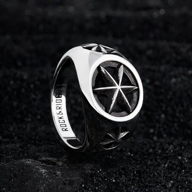 ROCK&RIDE 925 Sterling Silver Rings Men's-3