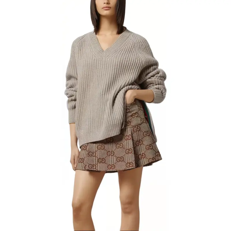 GUCCI SS24 Casual Short Skirts Women's Beige-2