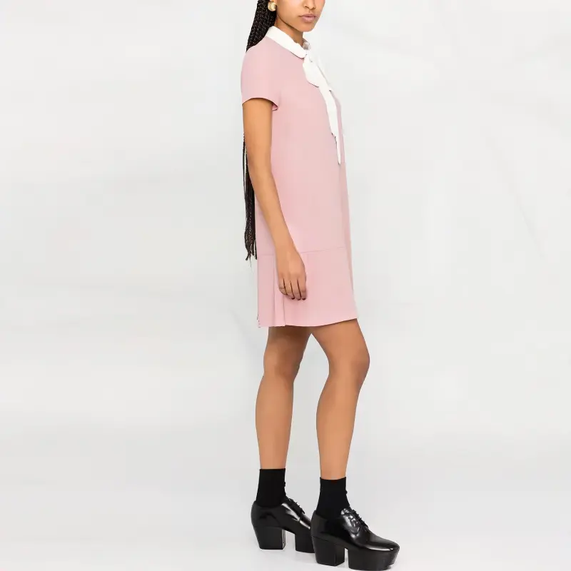 RED VALENTINO Short Sleeved Dresses Women's Pink-5