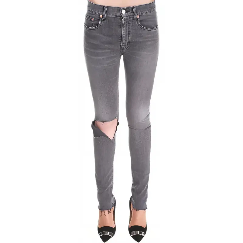 Balenciaga Jeans Regular Fit Women's Gray-2