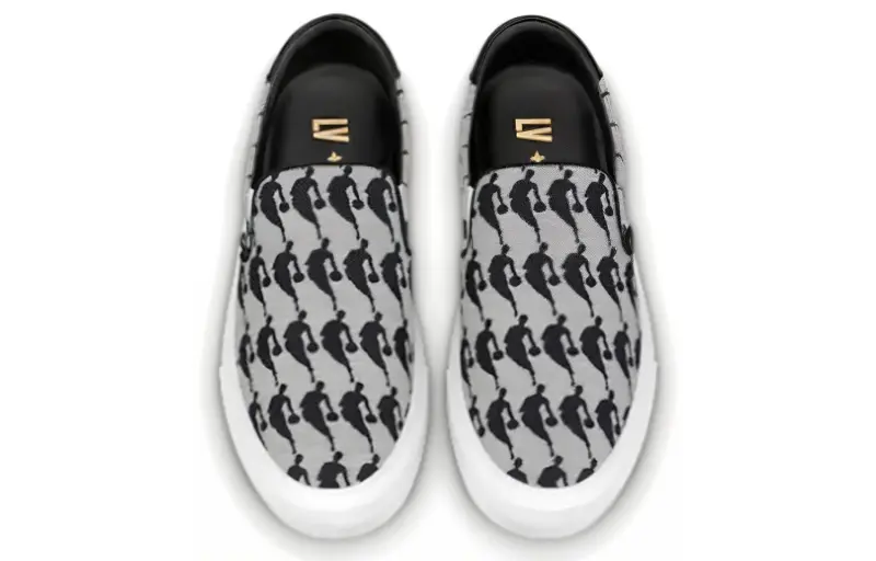 LOUIS VUITTON X Nba Canvas Slip On Shoes 'Grey'-2