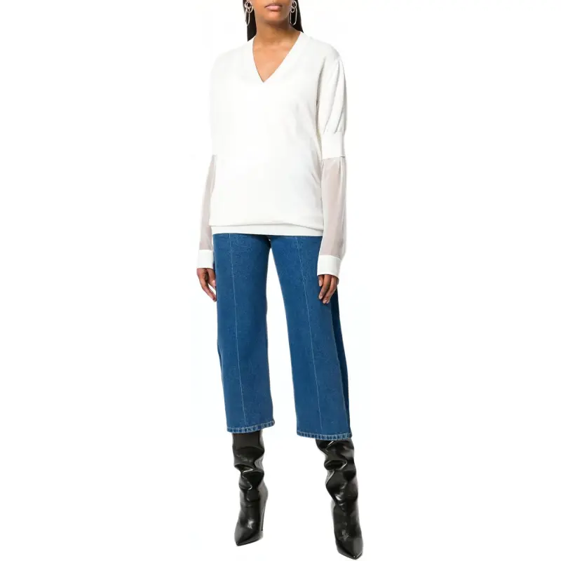 Givenchy Sheer Sleeve Sweater-1