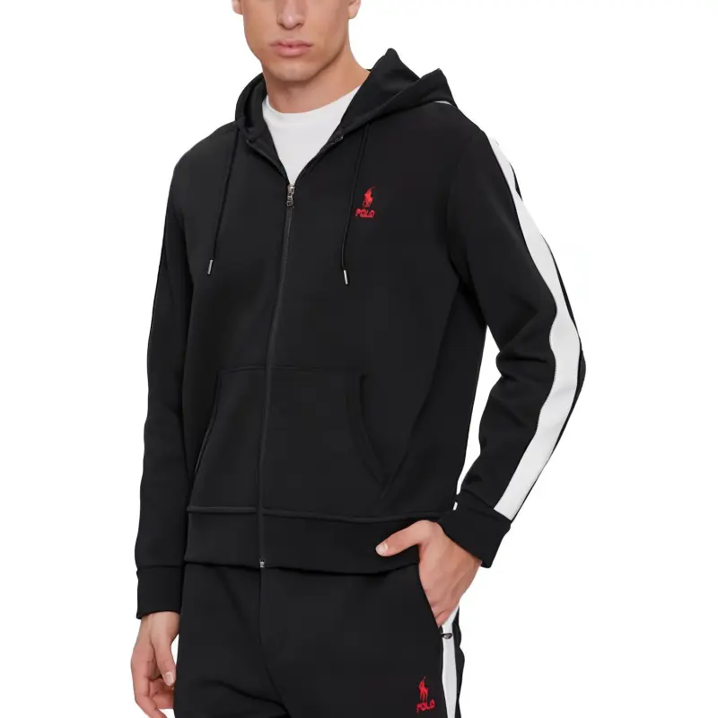 Polo Ralph Lauren Stripe detail Zip up Hoodie-3