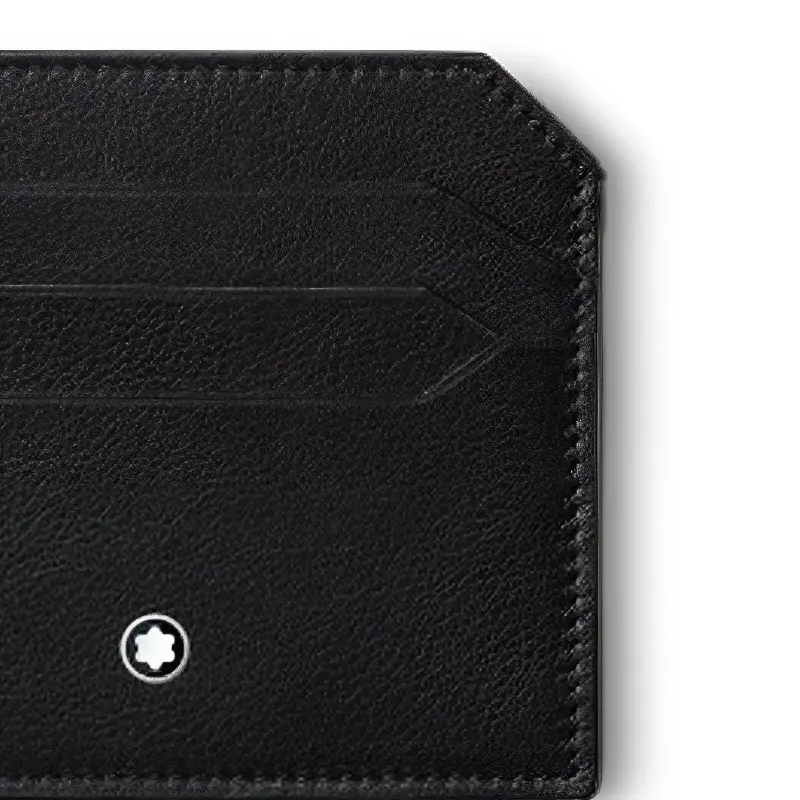 MONTBLANC Meisterstuck Cow Leather Patchwork Card Holder Men's Black-2
