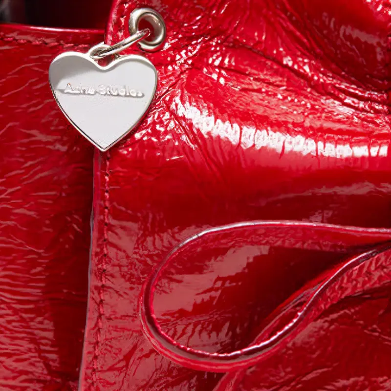 Acne Studios Leather Handbag Women's Red-3