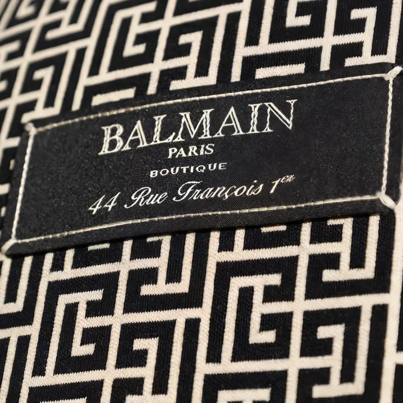 BALMAIN Monogram jacquard T shirt-4