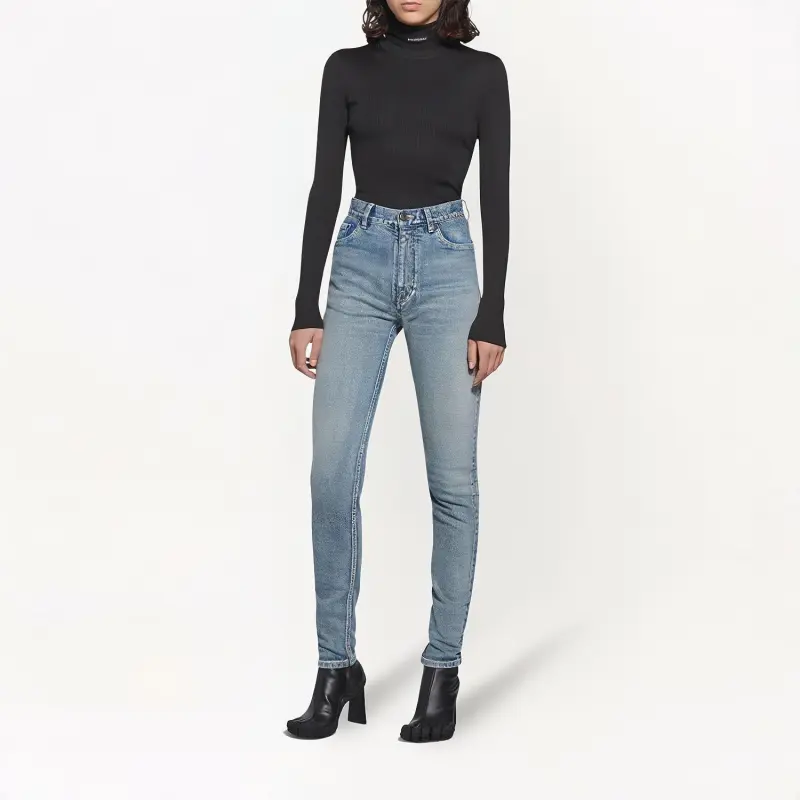 Balenciaga Classic Skinny Jeans 'Washed Light Blue'-2