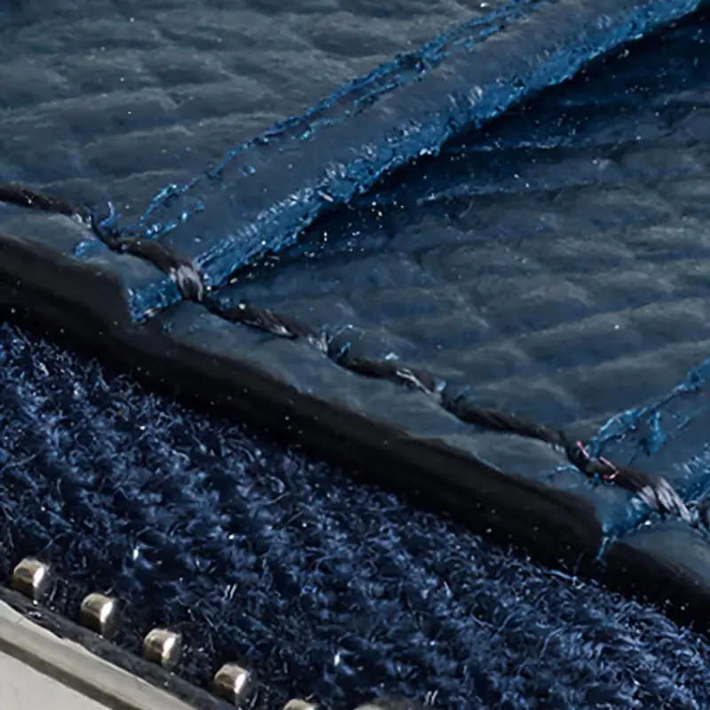CELINE Cow Leather Card Holder Men's Navy-5
