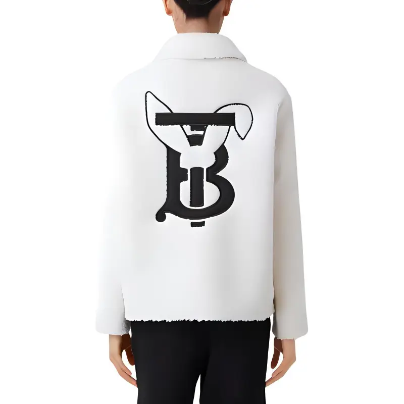 Burberry Rabbit Applique Fleece Jacket Ecru-5