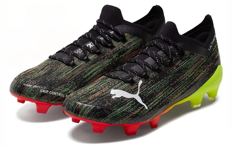 PUMA Ultra 1.2 Fg Ag Black Yellow Alert-2
