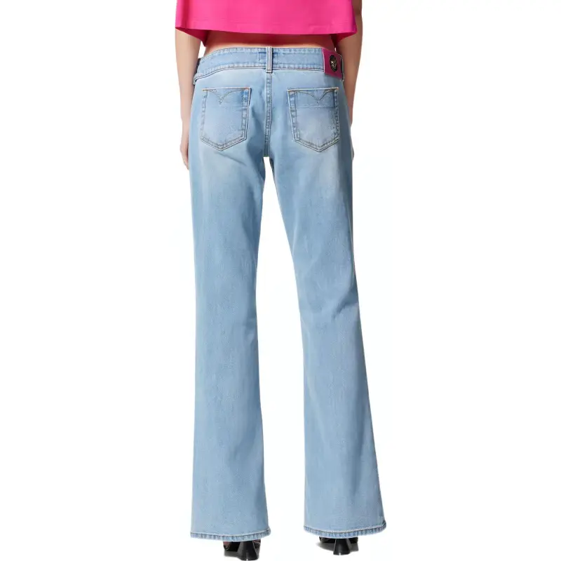 VERSACE JEANS COUTURE Logo Patch Flared Denim Jeans-2