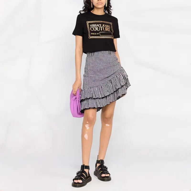 VERSACE JEANS COUTURE SS22 T Shirt Women's Black-1