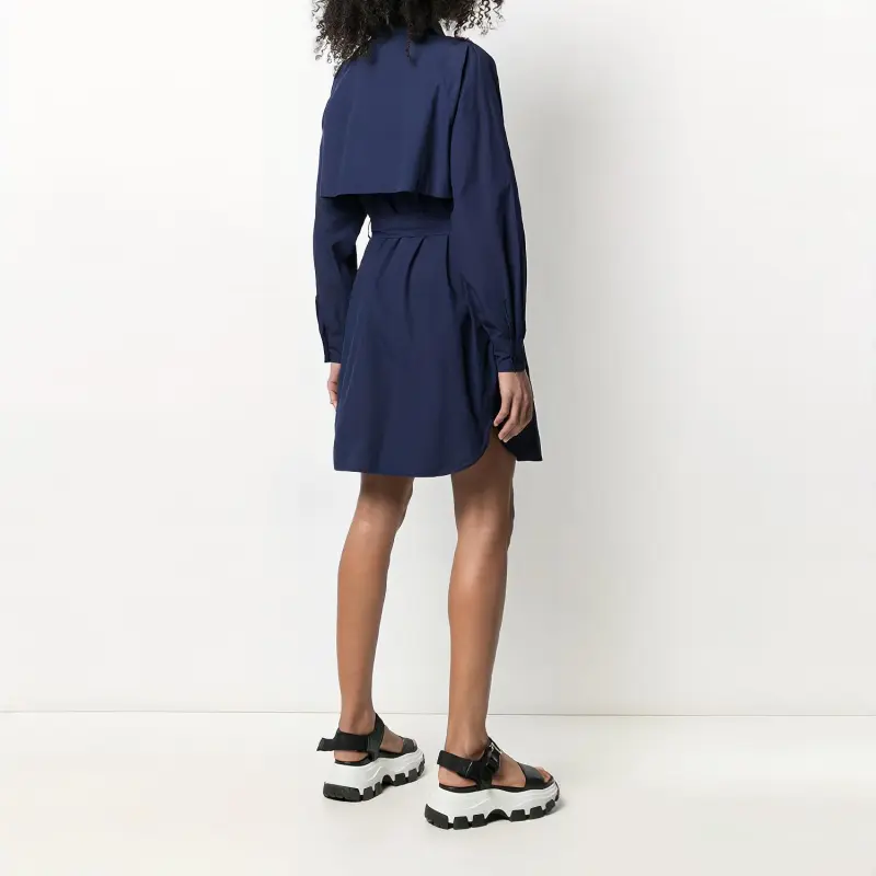 KENZO Long Sleeved Dresses Women's Blue-3