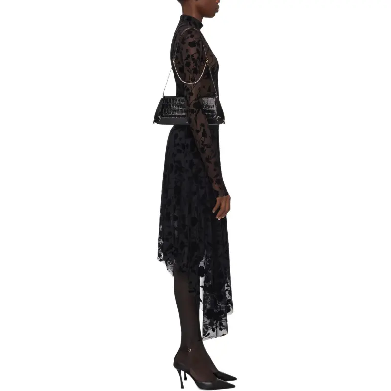 Givenchy Ribbed-knit Asymmetric Dress-3