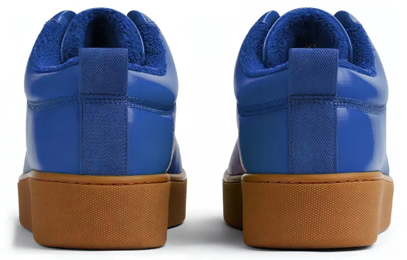 Bottega Veneta Quilt Stylish Skateboarding Shoes Men's Sea Blue-4