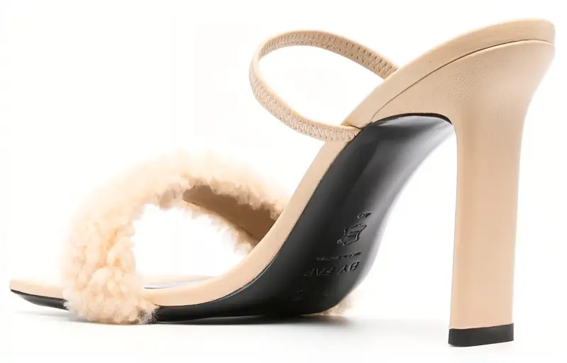 By Far Ada Slip-On Shearling Sandals Women's-2