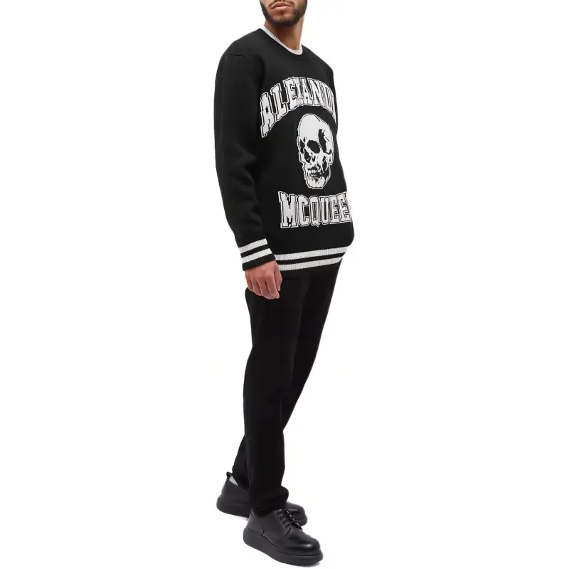 Alexander McQueen Skull Intarsia Knit Pullover-2