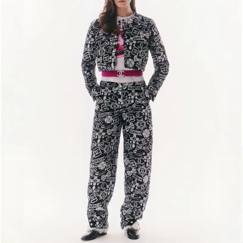 CHANEL Jackets Coats Women's Black-1