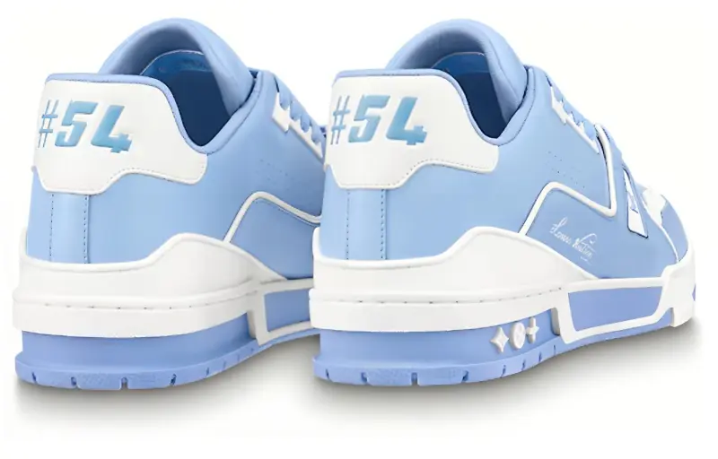 LOUIS VUITTON Lv Trainer #54 Light Blue White-2