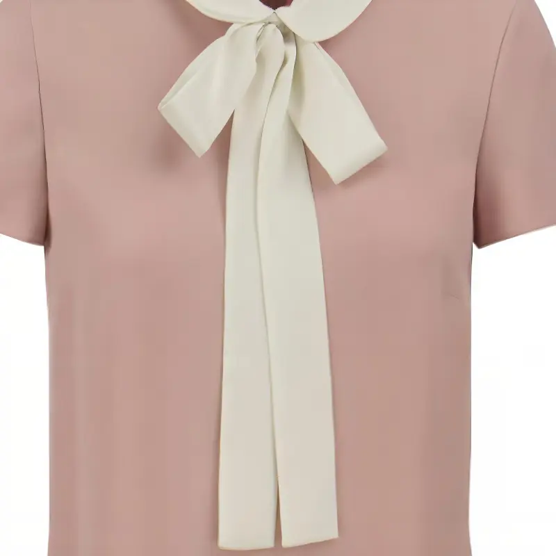 RED VALENTINO Short Sleeved Dresses Women's Pink-6