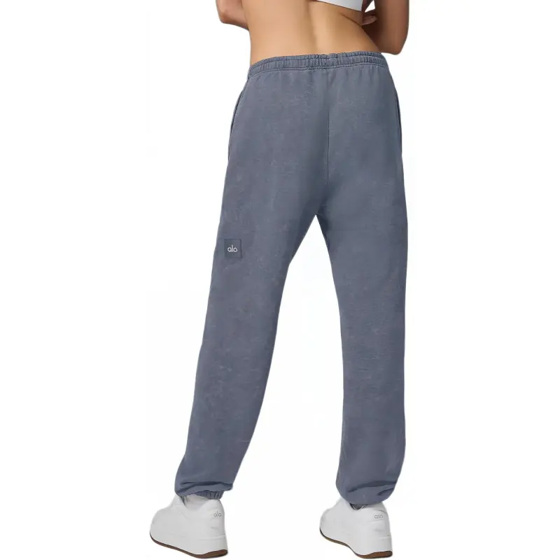Alo Yoga CHILL VINTAGE WASH Knitted Sweatpants Unisex-3