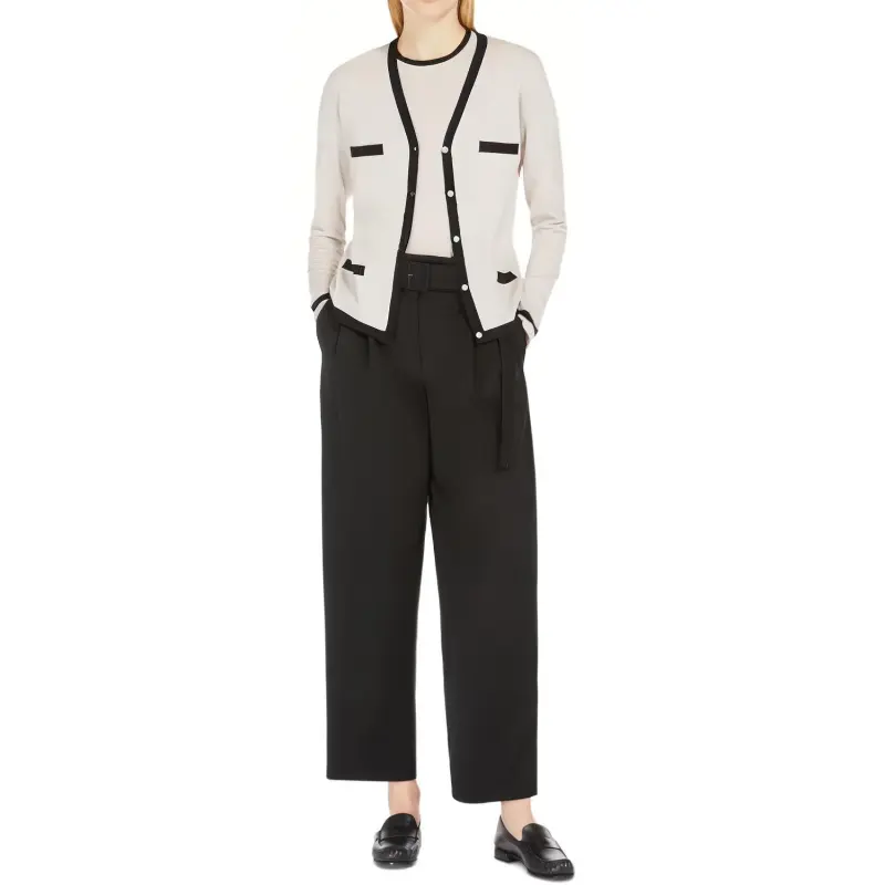 'S MAX MARA Kenya V Neck Buttoned Cardigan-1