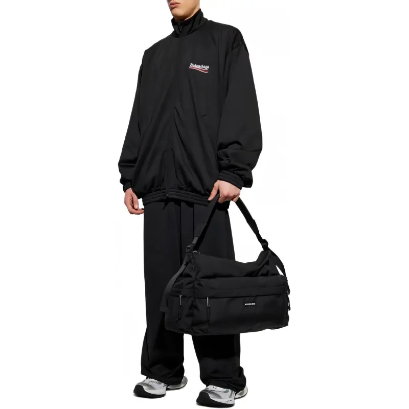 Balenciaga Logo Printed Zip Up Jacket-3