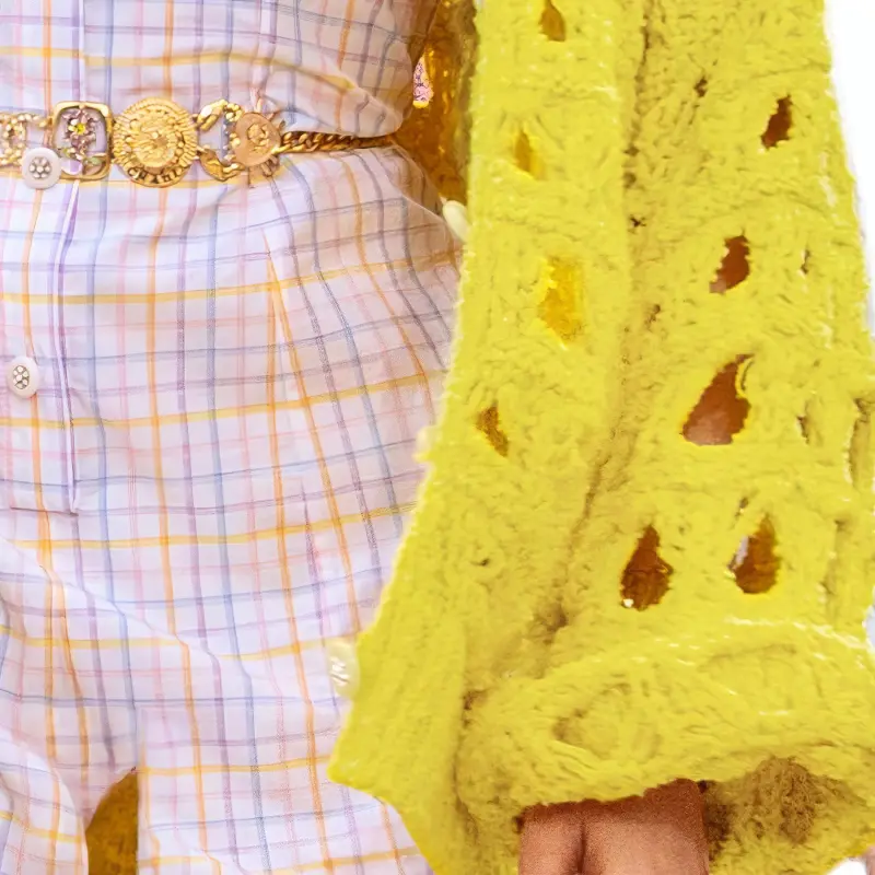 CHANEL Jackets Coats Women's Yellow-4