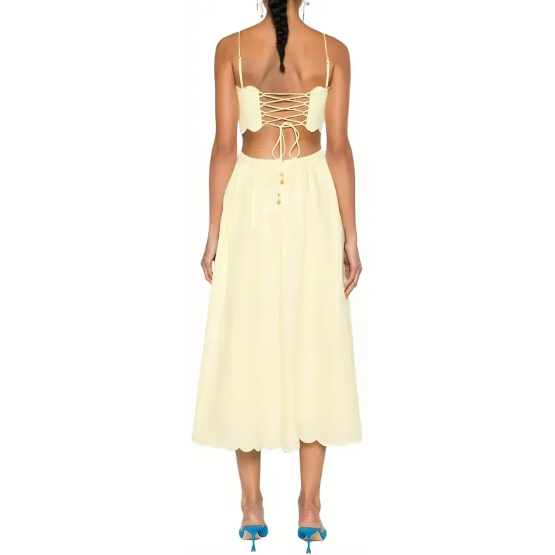 Zimmermann Halliday Linen Midi Dress-2