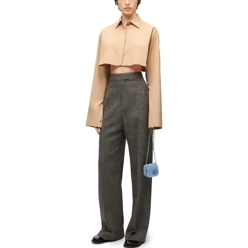 LOEWE Cropped Shirt 'Cotton Candy'-7