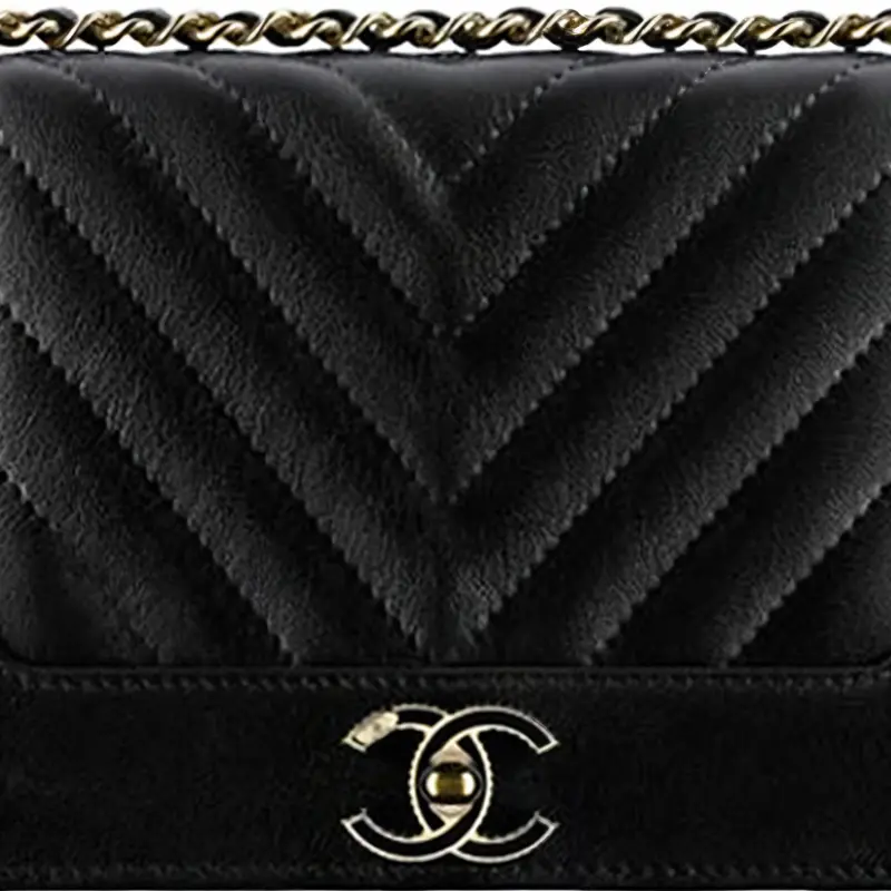 CHANEL Leboy Sheepskin Flap Bag, Wallet, Shoulder Bag, Crossbody Bag Women's Black-4