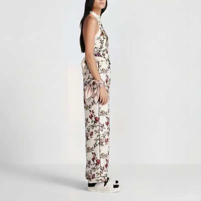 DIOR Chez Moi Pajama Pants Women's White-4