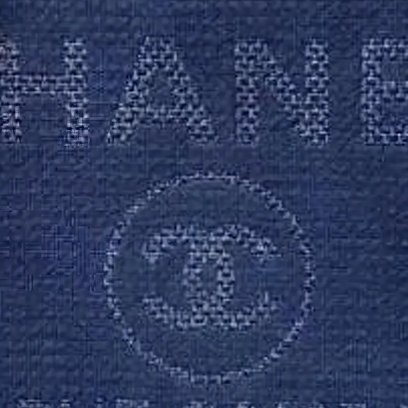 CHANEL Cotton With Canvas And Leather Tote Bag, Shopping Bag, Shoulder Bag, Handbag Women's Blue-3