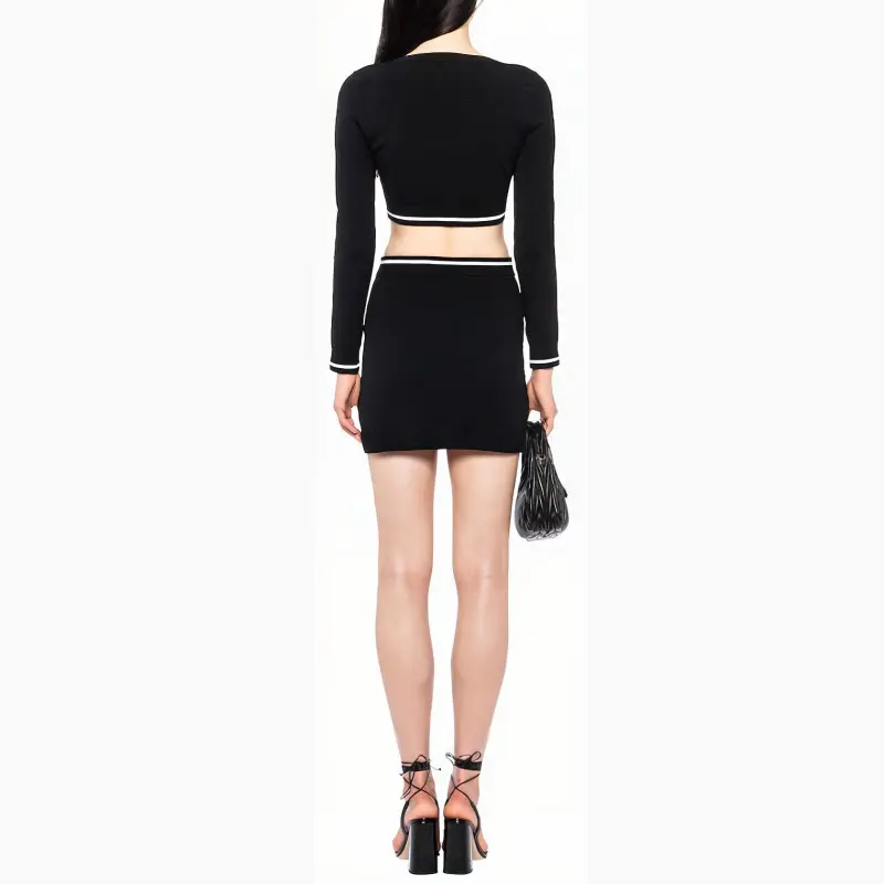 MIU MIU Casual Short Skirts Women's Black-2