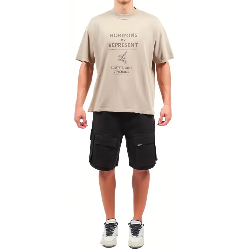 REPRESENT Horizons Slogan Printed T Shirt-2